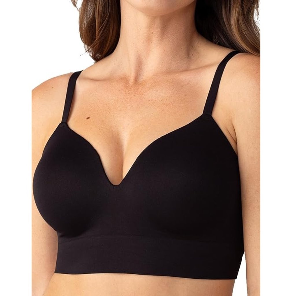 New Truekind Supportive Comfort Wireless Shaping Bra Black Size Xl
